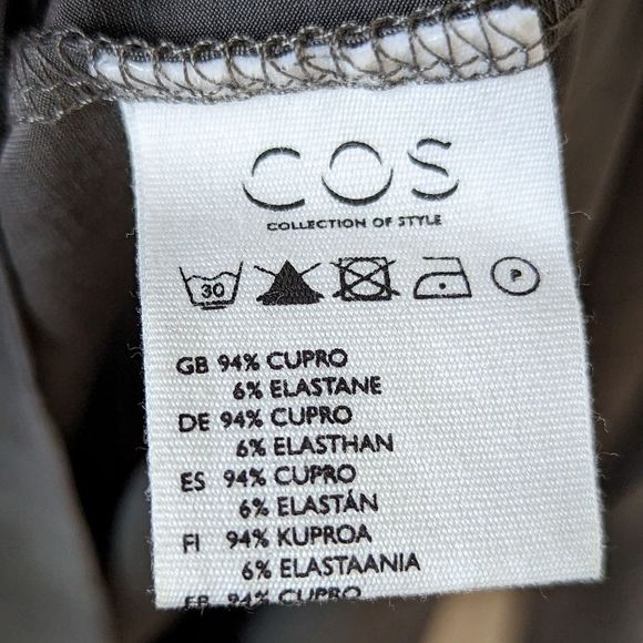 COS Grey Long Sleeve Modern Shift Dress Women’s S Minimalist - Picture 8 of 9